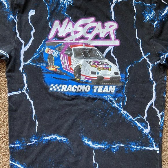 Urban Outfitters NASCAR Lightning Print Racecar S/S Graphic Tshirt Adult Medium - Picture 3 of 5